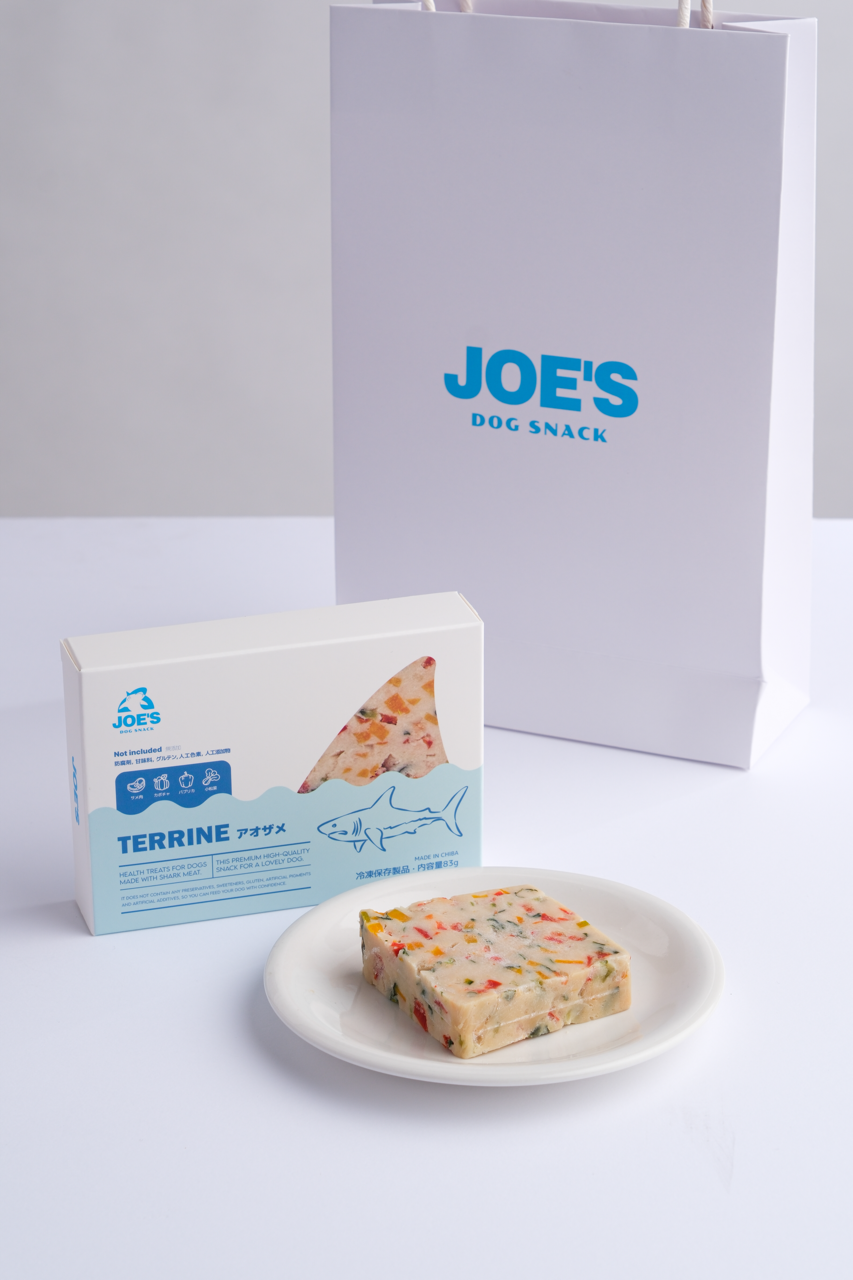 JOE’S 犬用テリーヌ｜アオザメとかぼちゃ・パプリカ・小松菜【無添加・国産】