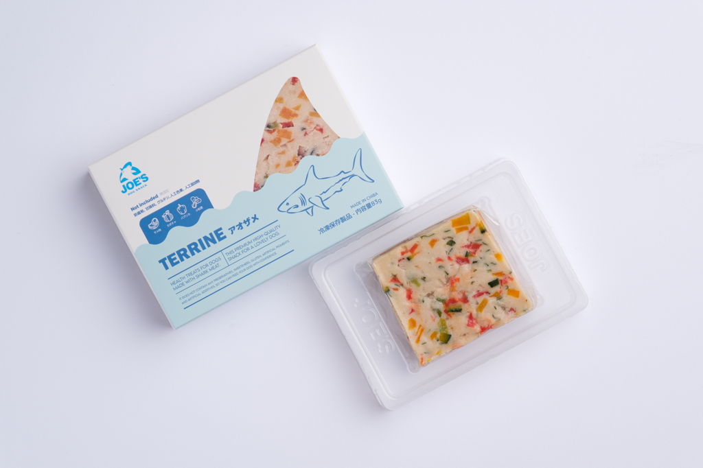 JOE’S 犬用テリーヌ｜アオザメとかぼちゃ・パプリカ・小松菜【無添加・国産】