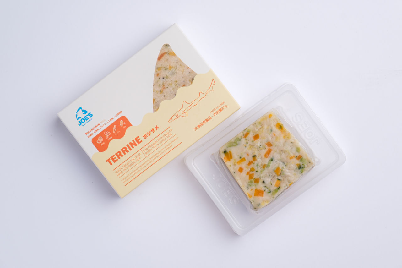 JOE’S 犬用テリーヌ｜ホシザメとかぼちゃ・ヤングコーン・ブロッコリー【無添加・国産】