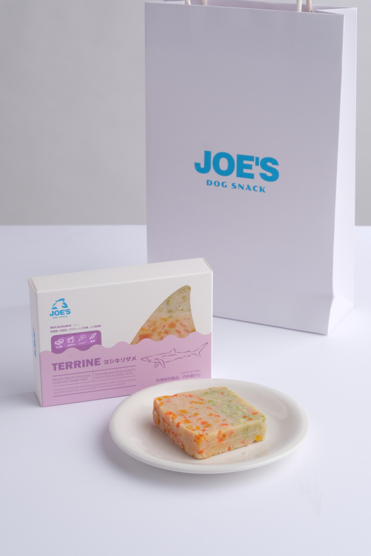 JOE’S 犬用テリーヌ｜ヨシキリザメとかぼちゃ・にんじん・枝豆【無添加・国産】